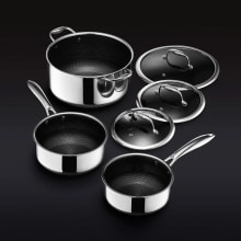 Product image of HexClad 6-Piece Hybrid Pot Set with Lids