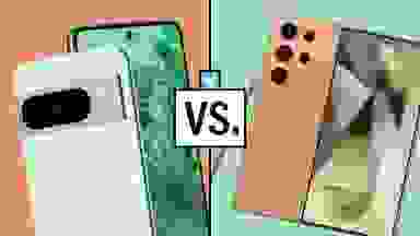 The Samsung S24 Ultra and Google Pixel 8 Pro smartphones side-by-side.