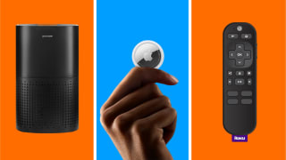 A collection of items on sale at Amazon displayed in front of various backgrounds.