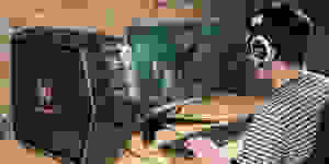 A gamer sits at his battle station playing a great game, on the best gaming hardware