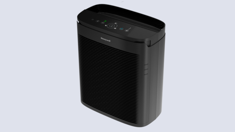 A Honeywell PowerPlus HEPA air purifier