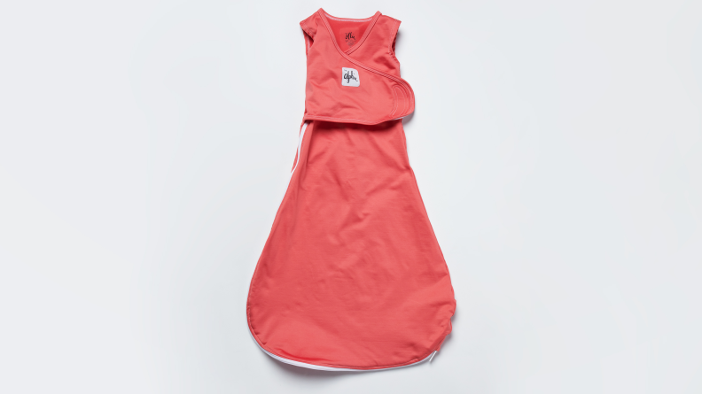 The Alphie sleep sack on a gray background