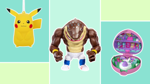 Polly Pocket Dolls and Playset-Hallmark Pokemon Pikachu Hallmark Ornament-Street Sharks Big Slammu Action Figure Toy